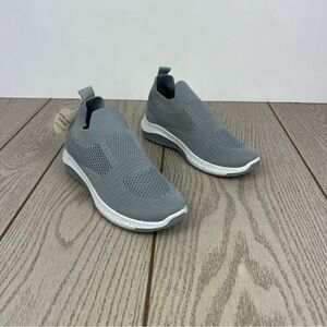 Danskin Women's Cheerful Slip-on Knit Sneakers 6 Gray $50